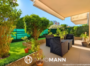 Beau 2 pièces avec terrasse, jardin, garage et cave !
