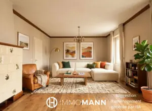 Grand 3 pièces de 77m2 au sein d&rsquo;une petite copropriété
